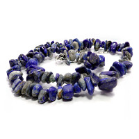 Бусы каменные Лазурит На удачу и успех Помогает бизнесменам