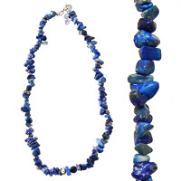 Бусы каменные Лазурит На удачу и успех Помогает бизнесменам