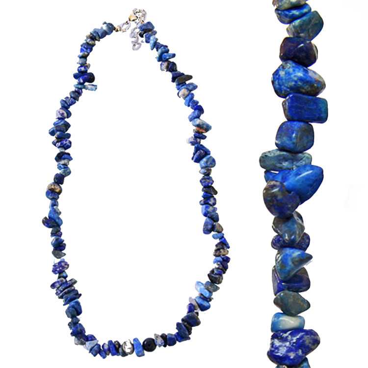 Бусы каменные Лазурит На удачу и успех Помогает бизнесменам