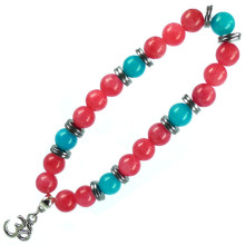 BA40 Браслет с подвеской на Просветление (Ом) камень,8мм