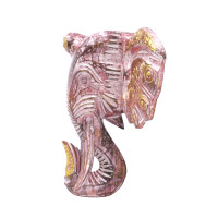 Сувенир из дерева Маска Голова Слона Албезия Антик 40см-38см
