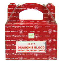 Satya Благовония Dragons Blood КРОВЬ ДРАКОНА "пуля"  ("стелющийся дым") масала