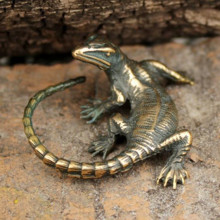 BV20-01 Ящерица статуэтка бронза 40*33*17мм (СТ 001)