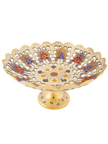 Ваза фруктовница на ножке 11" Фр7872/6 (полиш, эм Ваза фруктовница на ножке 11" Фр7872/6 (полиш, эм