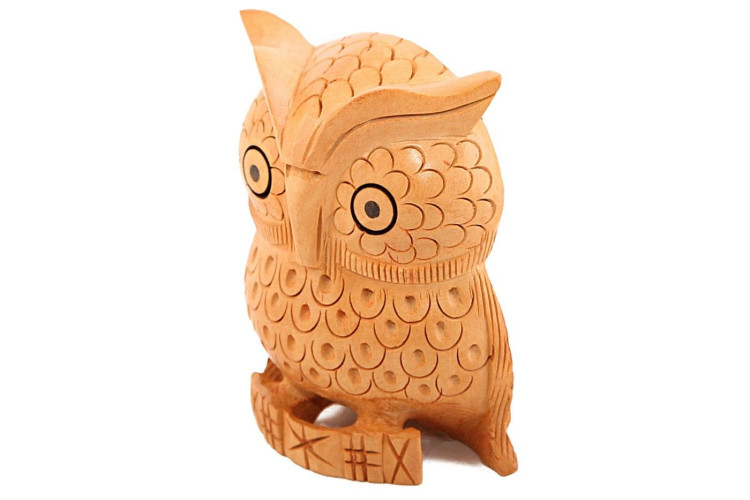Статуэтка "Сова прорезная" 4"
