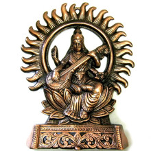 Статуэтка Сарасвати 28см, силумин