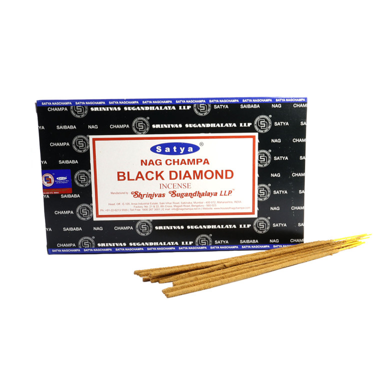 Благовония Satya M Black Diamond  Чёрный Бриллиант 15gm уп-12шт