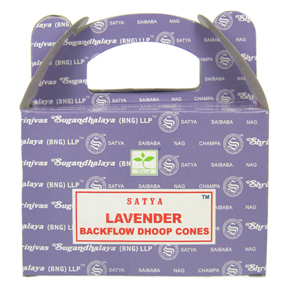 Satya Благовония Lavender ЛАВАНДА "пуля"  ("стелющийся дым") масала