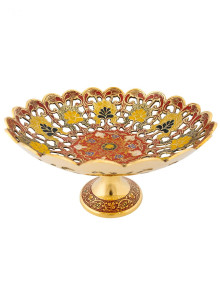 Ваза фруктовница на ножке 11" Фр7872/5 (полиш, эм Ваза фруктовница на ножке 11" Фр7872/5 (полиш, эм