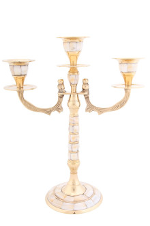 Подсвечник П3134 с перламутром на 3 свечи Подсвечник П3134 с перламутром на 3 свечи