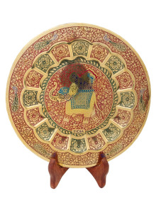 Панно декоративное "Слон" 10" Пн1528/3 эмаль кра Панно декоративное "Слон" 10" Пн1528/3 эмаль кра