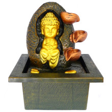 4-30 Фонтан Будда 19см полистоун