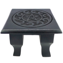 ALT05 Алтарный столик с Пентаграммой 11,5х15х15см, дерево