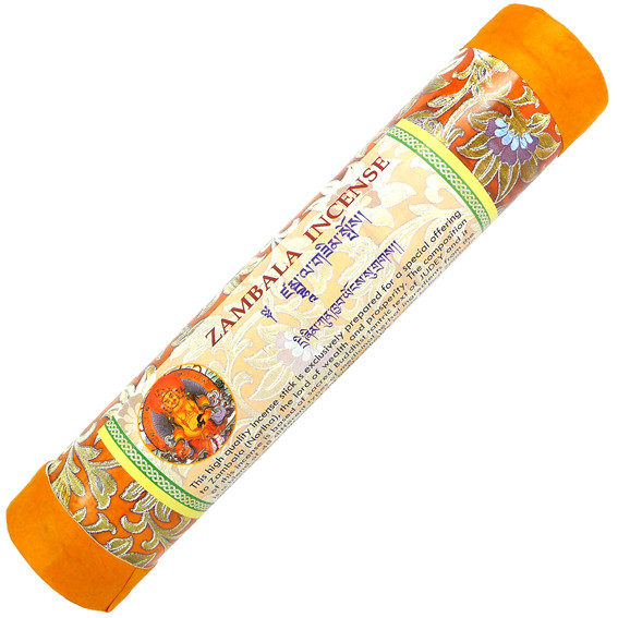 HiA-24 Himalayan Arts Zambala Дзамбала (Замбала) Бог Богатства безосновные благовония, 20 см, 60 гр