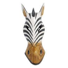 Маска Зебра настенная 30cм дерево албезия Оберег на удачу Маска Зебра настенная 30cм дерево албезия Оберег на удачу