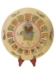 Панно декоративное "Слон" 12" Пн1529/1 эмаль бел Панно декоративное "Слон" 12" Пн1529/1 эмаль бел