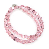 Ожерелье из розовых кристаллов Swarovski 40см