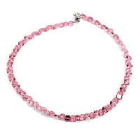 Ожерелье из розовых кристаллов Swarovski 40см