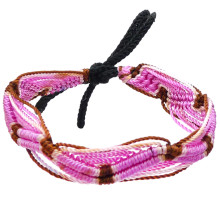 B03-60 Фенечка (браслет) 10мм, текстиль