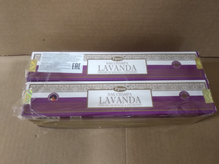 Благовония Ppure 15гр Lavender ПЕРЕПАКОВКА аромапалочки Лаванда уп-6шт