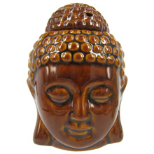 Аромалампа Будда 11см коричневая, керамика