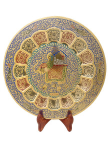 Панно декоративное "Слон" 12" эмаль син Панно декоративное "Слон" 12" эмаль син