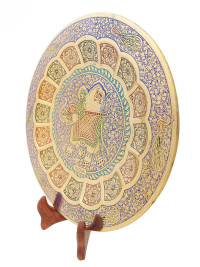 Панно декоративное "Слон" 12" эмаль син