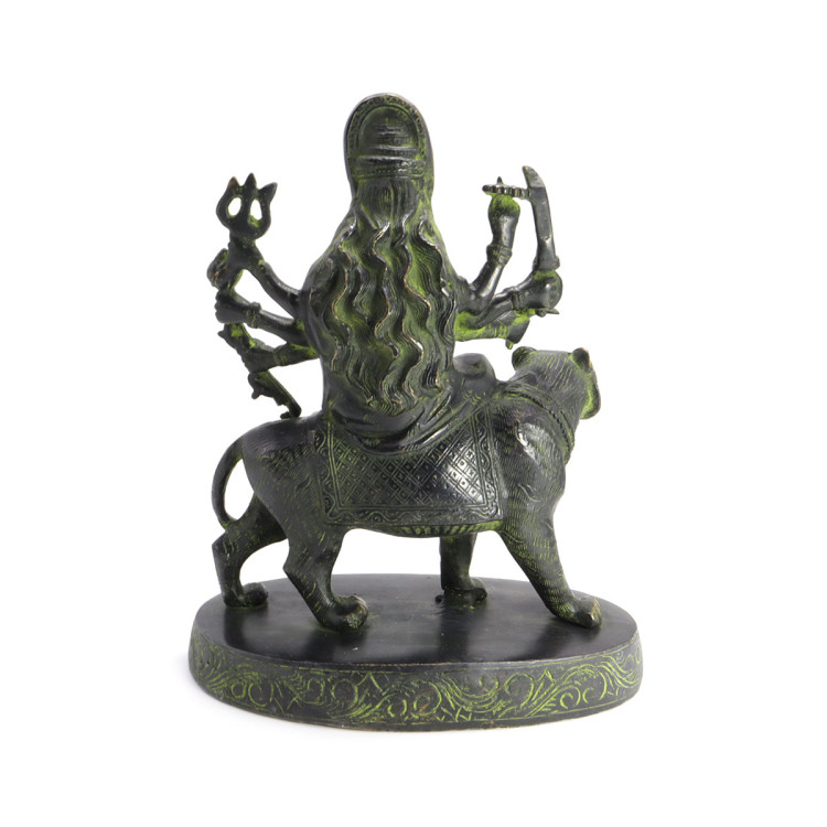 Дурга на Льве Мощная защита от всех видов зла и негатива бронза h-23см 3кг